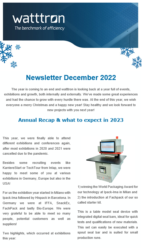 Newsletter Dezember 2022